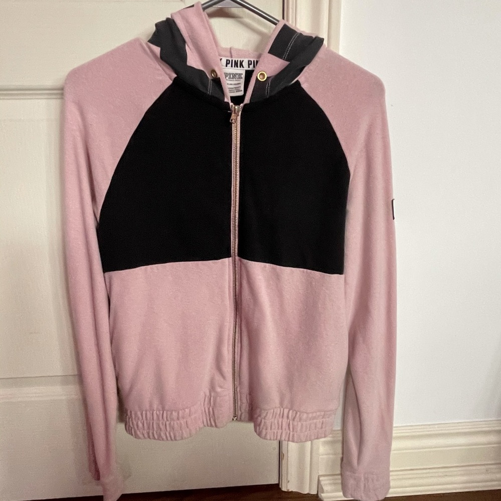 pink zip up